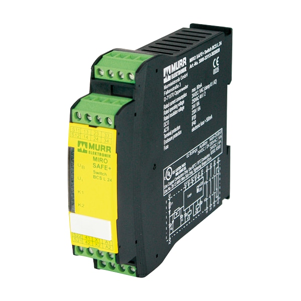 Murrelektronik MIRO SAFE+ SWITCH BCS L 24, 24 VAC/DC - 3 N/O contact / 1 N/C contact, 22, 5 mm screw clamps 3000-33113-3020020 - main